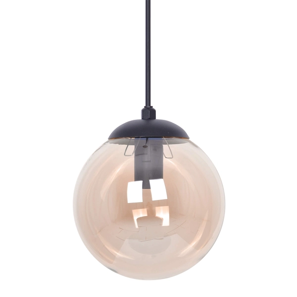 Kulista lampa wisząca Delta K-5160 Kaja ball kula bursztynowa czarna