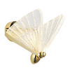 Szklana lampa ścienna Bee ST-W0612-1B LED 7W 3000K metal szkło motyl złota