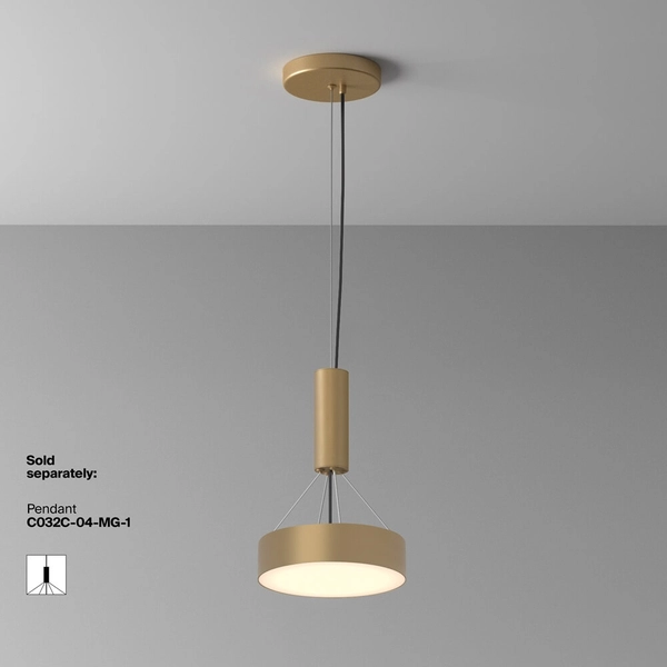 Wisząca lampa Zon C032CL-24W3K-RD-MG Maytoni LED 24W 3000K zwis złota