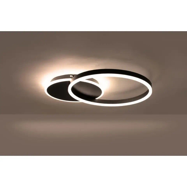Plafon ring RINGS MSE1501100507 LED 30W 2500-6000K z pilotem czarny