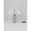 Lampka nocna ceramiczna BELUNCA LE45281 na komodę beżowa