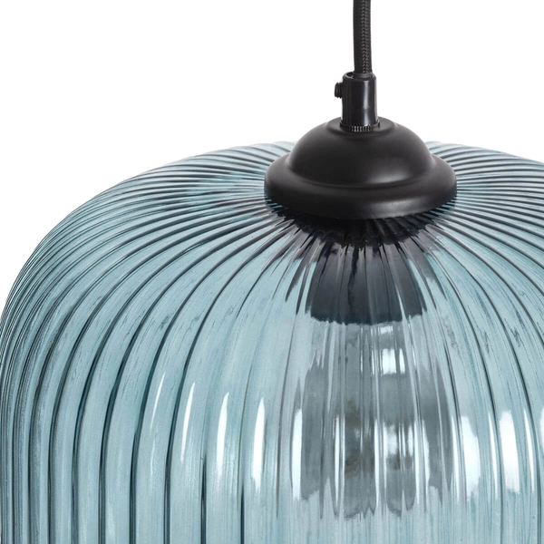 Szklana lampa wisząca Mandi ABR-LWK-MAD kopuła niebieska