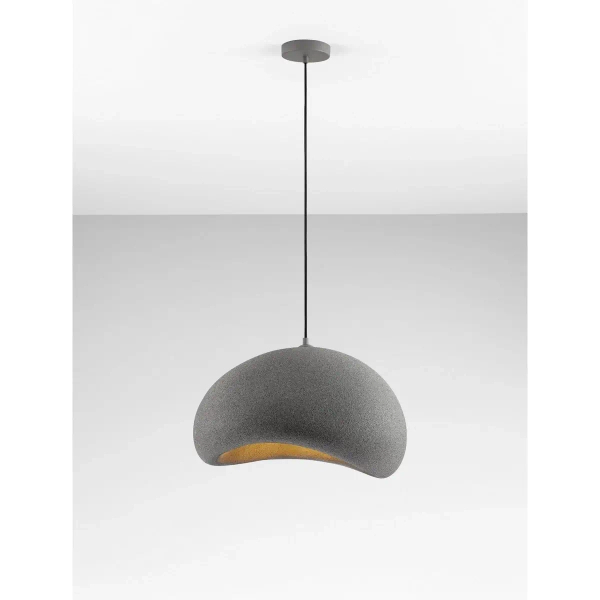 Salonowa lampa wisząca PALINZA LE45320 nad stół kopuła szara