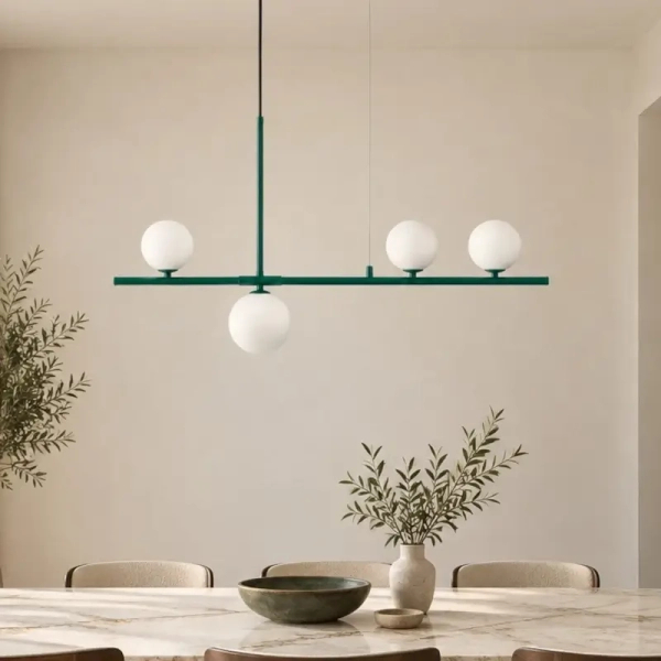 Kulista lampa wisząca MODERNO DN1506 green szmaragdowa 4xG9 kule