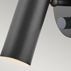 Regulowana lampa ścienna Dax HK-DAX1-BK tuba czarny