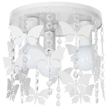 Plafon ANGELICA MLP1164 Milagro okrągła dziecięca motylki crystal białe