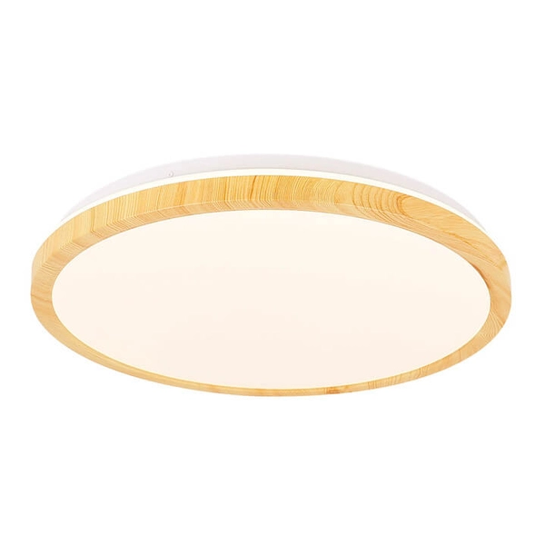 Drewniany plafon Gandava 14-75253 LED 24W 4000K okrąg biały