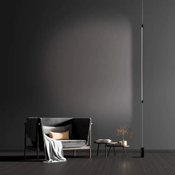 Lampa do salonu wisząca 20184 LED 19W 3000K zwis tubka czarny