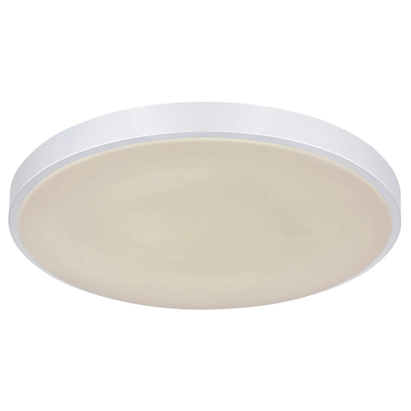 Minimalistyczna LAMPA sufitowa SONNY 41586-24 Globo okrągła LED 24W 2700K - 6000K do salonu srebrna