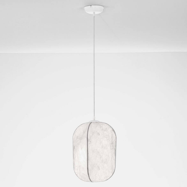 Lampa wisząca do jadalni MAPIRI LE44746 owalna nad stół biała