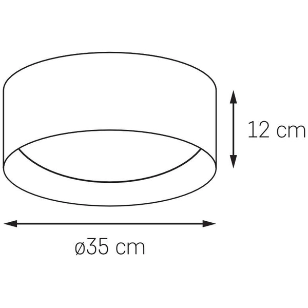 Plafon LAMPA sufitowa VERO 30443201 Kaspa okrągła OPRAWA natynkowa czarna