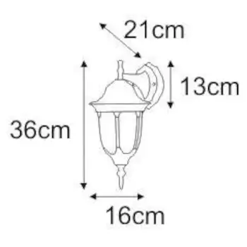 Zewnętrzna LAMPA ścienna Vasco K-5007A/N down czarny Kaja kinkiet OPRAWA klasyczna elewacyjna outdoor IP44 czarna