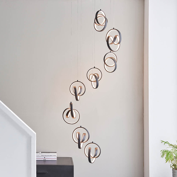 Wisząca lampa Cosma 97625 LED 13,62W 3000K czarny biały