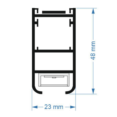 LAMPA wisząca ISASEKI 1945 Shilo metalowa OPRAWA zwis LED 16W 3000K listwa biała