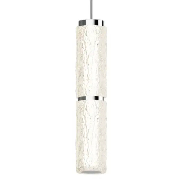 Pojedyncza zwisająca lampa Love P0648 LED 11W 3000K tubka srebrny