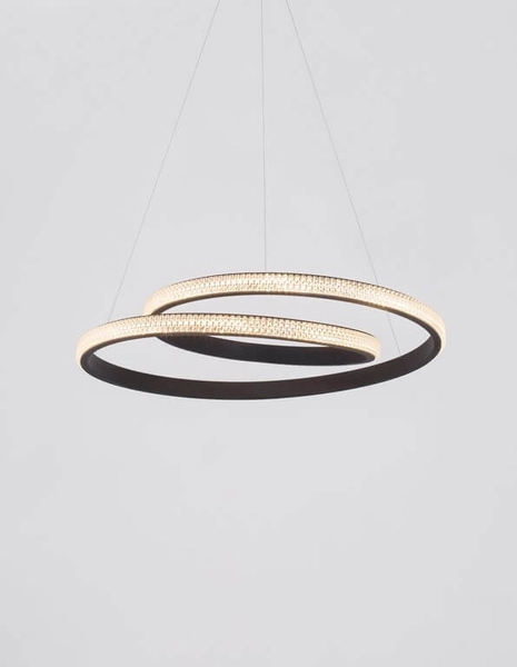 LAMPA wisząca OBERA LE41713 Luces Exclusivas metalowa OPRAWA zwis LED 25W 3000K spirala czarna