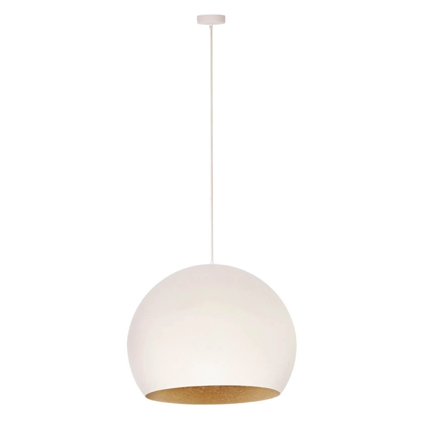 Wisząca lampa Margo 41120 kopuła do kuchni zwis beżowa złota