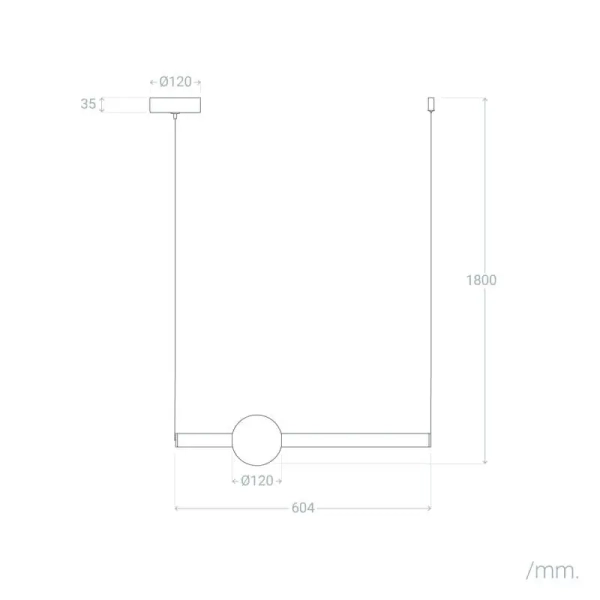 Lampa wisząca metalowa Macchinetta ABR-LWL-MACH-14W LED 14W 3000K złota