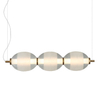 Wisząca lampa nad wyspę Rinot PND-45372-3-WH-CL do jadalni przezroczysta