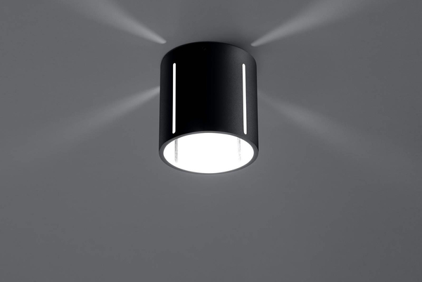 Downlight LAMPA sufitowa SL.0356 tuba OPRAWA natynkowa metalowa spot czarny