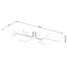 Loftowa lampa sufitowa VECTOR SL.1448 do salonu czarna