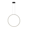 Wisząca lampa do jadalni VISUAL czarna P0654 1xLED 28W 3000K IP44 ring