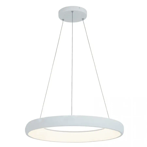 Pierścieniowy żyrandol wiszący 2053 LED 50W 3000K do salonu biały