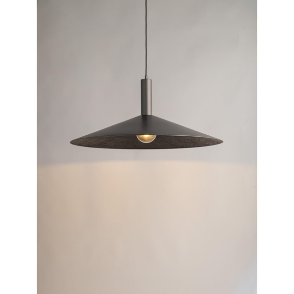 Lampa wisząca Capri 41013 Sigma talerz do sypialni metalowa srebrna