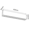 Ledowa lampa natynkowa 1048 BROSline LED 2W 4000K metalowa biała