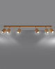 Sufitowa lampa skandynawska SL.1039 z regulacją drewniana