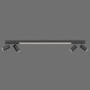 Grafitowa lampa sufitowa Pure-lines LED 25W 2700K-5000K reflektorki