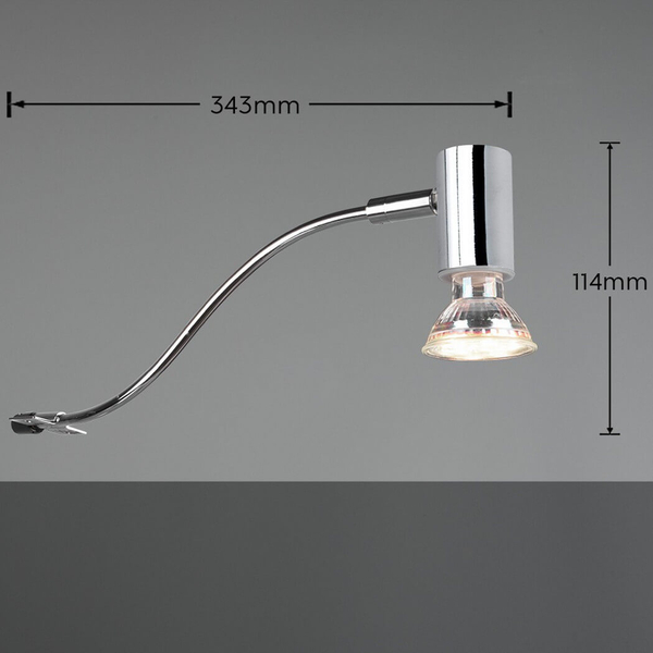 Metalowa lampa ścienna VESNOW DL106283400 do łazienki IP44 chrom