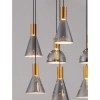 Ledowa zwisająca lampa SARDUNO LE45141 LED 47W szaro złota