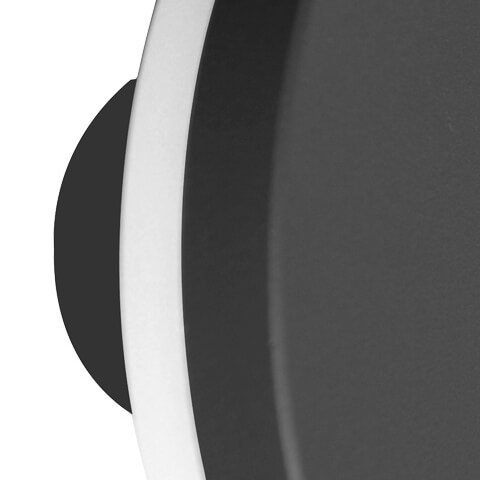 Okrągła lampa elewacyjna Viano LED 12W 4000K nowoczesna czarna