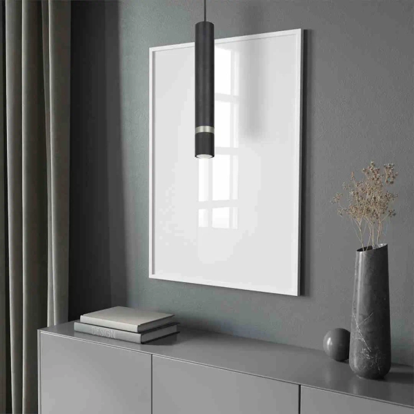 Loftowa sufitowa lampa JOKER INOX MLP9673 do przedpokoju srebrna