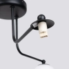 Kulista lampa sufitowa ASTRAL SL.1662 potrójna biała czarna