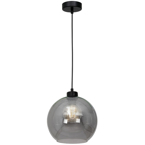 Skandynawska LAMPA wisząca SOFIA MLP6577 Milagro loftowa OPRAWA szklana kula zwis czarny przydymiony