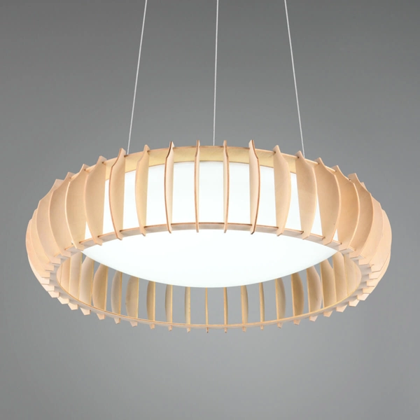 Żyrandol salonowy Monte R32171930 LED 40W 3000-6500K pilot drewno biały