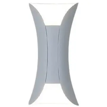 Zewnętrzna lampa ścienna AGI KMW2X5WW ogrodowa LED 10W 3000K IP65 biała