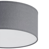 Okrągły plafon salonowy Rondo 3333 TK Lighting tkaninowy biały szary