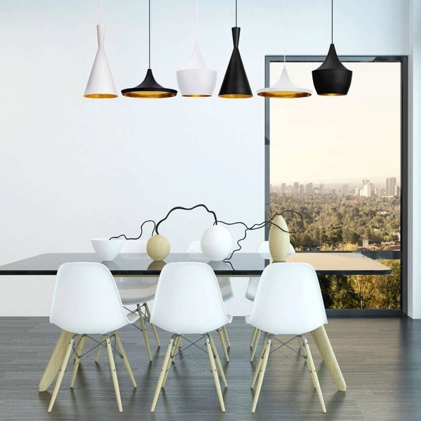 LAMPA wisząca GARDA LP-42011/1P BIAŁY Light Prestige metalowa OPRAWA zwis stożek biały