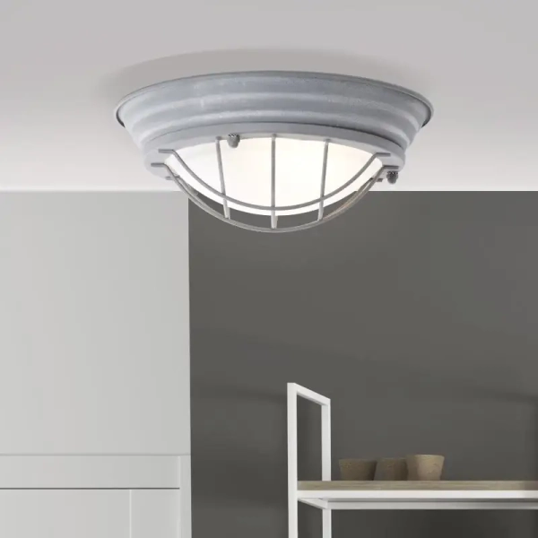 Plafon vintage metalowy Typhoon 94491/70 do jadalni szary