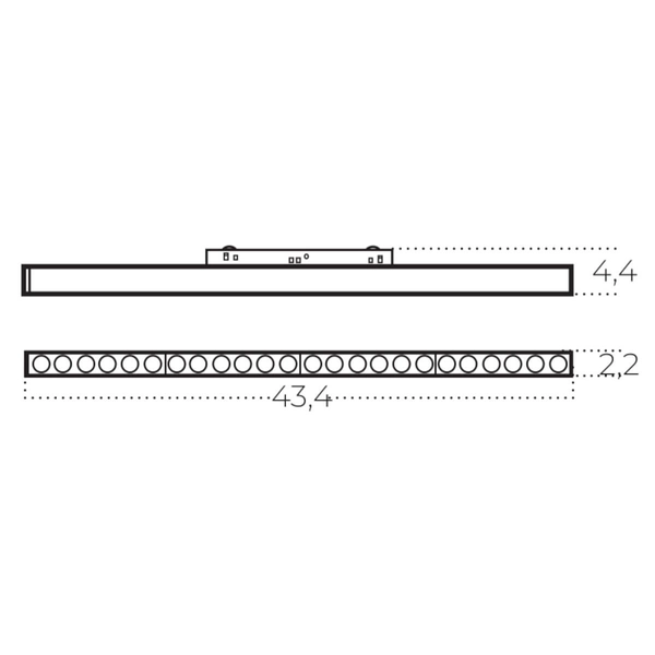 Sufitowa lampa do szyny ALFA AZ6287 LED 24W 3000-6000K listwa czarny