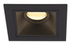 Sufitowa LAMPA podtynkowa HIT H0090 Maxlight metalowa OPRAWA kwadratowy wpust do zabudowy czarny