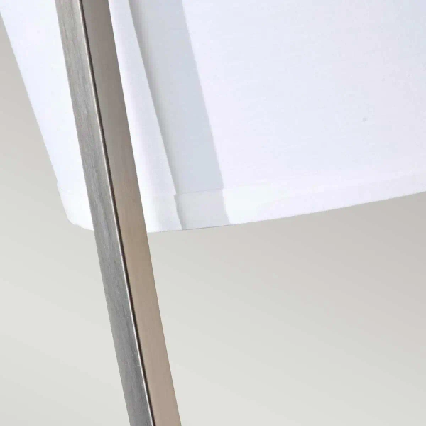 Stojąca LAMPA stołowa Lex FE-LEX-TL-BS Elstead Feiss abażurowa LAMPKA biurkowa z portem usb stal