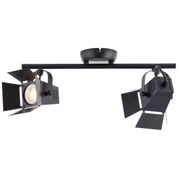 Metalowa lampa sufitowa Movie G08913/76 filmowe reflektory czarne matowe