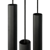 Potrójna lampa wisząca Vico 2412123003 tuby metalowe czarne