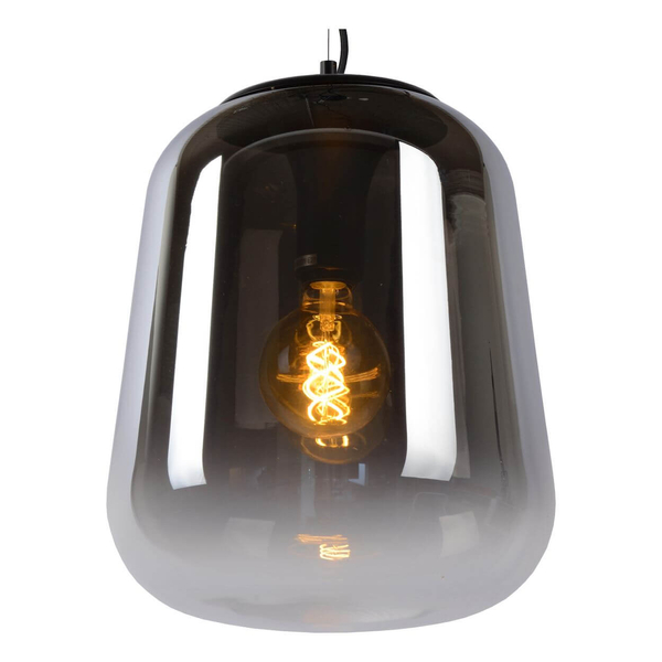 Przydymiona lampa wisząca Gloria do sypialni nad łóżko