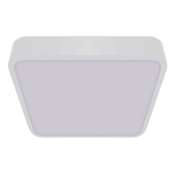 Kwadratowa lampa sufitowa Torem LED 16W 4000K biała do jadalni