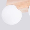 Podwójna lampa sufitowa BULBO SL.1683 drewniana biała 2xG9